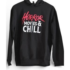 Wound Up Horror Movies & Chill Hoodie Black Size L (11-13)